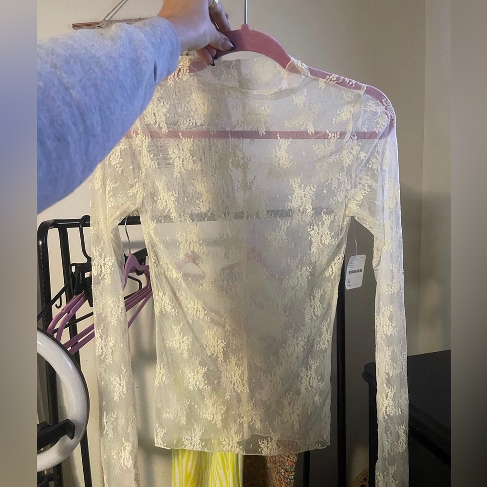 Free People Lace LS NWT